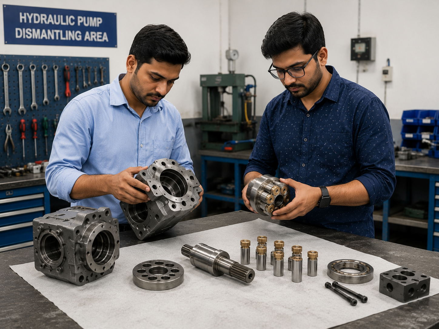 Testing pumps, valves and motors